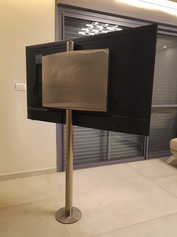⁦עמוד נירוסטה למסכים עד 70 אינץ'⁩ – תמונה ⁦8⁩
